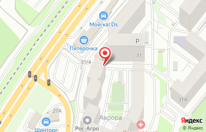 Супермаркет Пятёрочка на улице Антонова-Овсеенко на карте