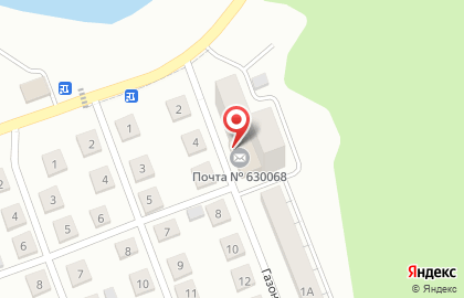 Почта России в Новосибирске на карте