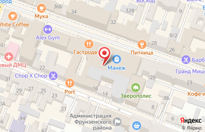 Ателье по ремонту одежды С иголочки в Фрунзенском районе на карте