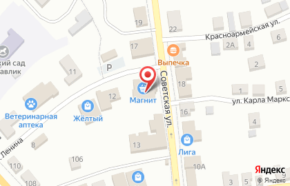 Гипермаркет Магнит в Брянске на карте
