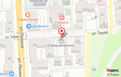 Соборная мечеть г. Кирова на карте