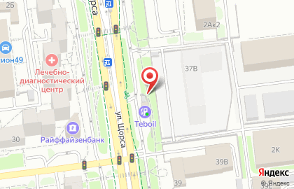 АЗС Башнефть на улице Щорса на карте