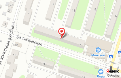 Супермаркет Магнит на улице Леваневского на карте