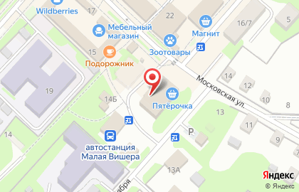 Московская Ярмарка на Московской улице на карте