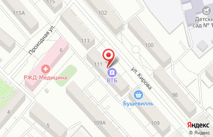 Банк ВТБ в Кургане на карте