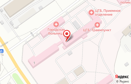 Центральная городская больница в Сызрани на карте