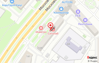Служба компьютерной помощи iTcервис на Московском проспекте на карте
