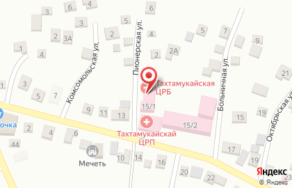 Тахтамукайская центральная районная больница на улице В.И.Ленина на карте