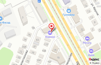 Гостиничный комплекс Корона в Ленинском районе на карте