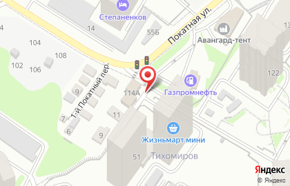 Киоск по продаже фруктов и овощей в Новосибирске на карте