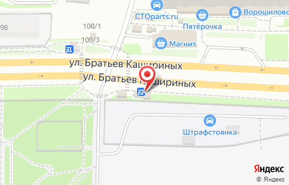 Кофейня Black In Red на улице Братьев Кашириных на карте