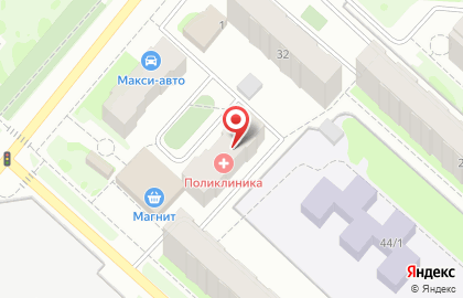 Поликлиника в Ханты-Мансийске на карте