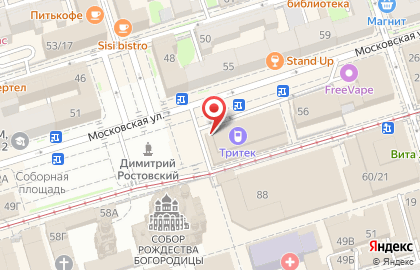 Магазин обуви Belwest на Московской улице на карте
