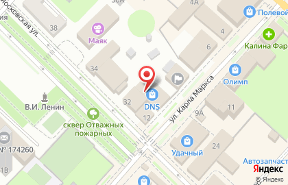 Супермаркет DNS на улице Карла Маркса на карте