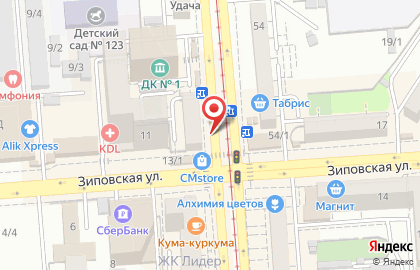 Радуга на Московской улице на карте