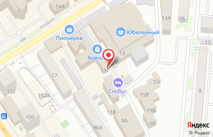 Мясной магазин Союз в Октябрьском районе на карте