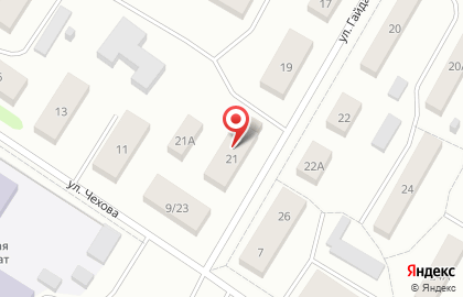 Продуктовый магазин Ассоль, продуктовый магазин на улице Гайдара на карте