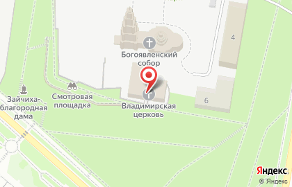 Церковь равноапостольного князя Владимира на карте