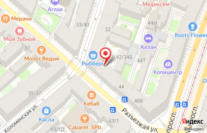 Отель Никита в Санкт-Петербурге на карте