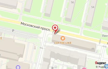 Кафе БОН Аппетит на Московском проспекте на карте