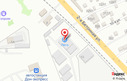 Супермаркет ЛеГо в Ростове-на-Дону на карте