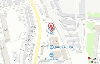 Автомойка самообслуживания H2O в Октябрьском районе на карте