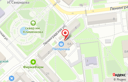 Банкомат Альфа-Банк, Липецкий филиал на Ленинградской улице на карте
