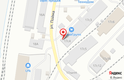 Торгово-монтажная компания ПрофПластСтрой на улице Пойма на карте
