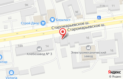 СТО Рубин на Старомарьевском шоссе на карте