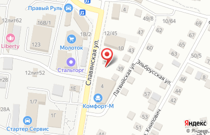 Пантера на Славянской площади на карте