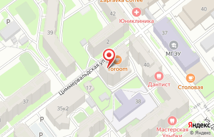Строящийся жилой дом по ул. Дмитрия Донского, 40а на карте