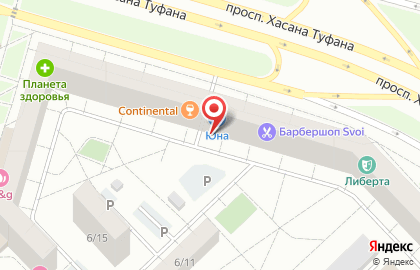Тайфун в Набережных Челнах на карте