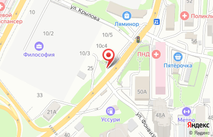 Шиномонтажная мастерская на Некрасовской улице на карте