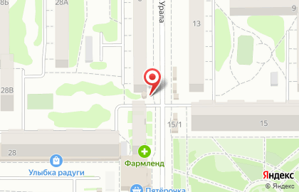 Салон-парикмахерская Ника на улице Красного Урала на карте