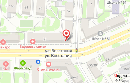 Продуктовый магазин Март в Московском районе на карте