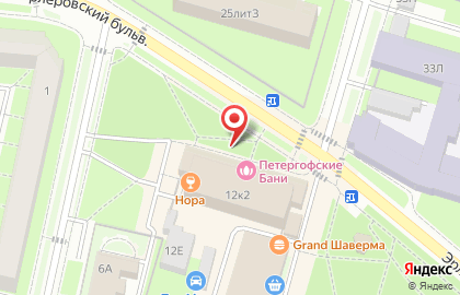 ОАО Петергофские бани на карте