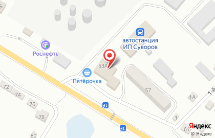 Супермаркет Пятерочка на улице Карла Маркса на карте