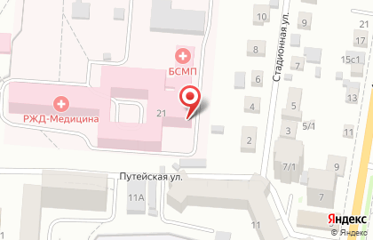 Больница скорой медицинской помощи на Рабочей улице на карте