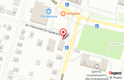 Автомагазин Братский Авто на улице Николая Островского на карте