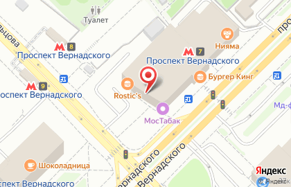 Ресторан быстрого питания KFC в ТЦ Обувь-Сити на карте