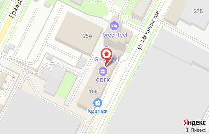 Страховое общество Купеческое на улице Яна Фабрициуса на карте
