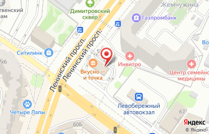 Ресторан быстрого питания McDonald’s на улице Димитрова на карте