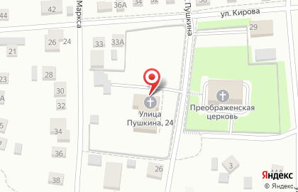 Православный приход Храма Преображения Господня на Советской улице на карте