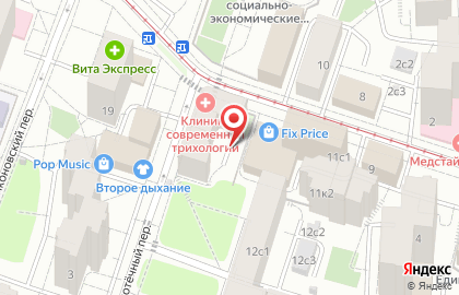 ОПОП Центрального административного округа, Тверской район в 3-м Самотечном переулке на карте