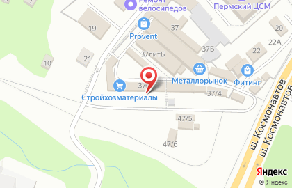 Магазин строительных материалов на Подгорной улице на карте