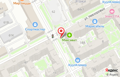 Указатель системы городского ориентирования №6060 по ул.Ижорская, д.18 р на карте
