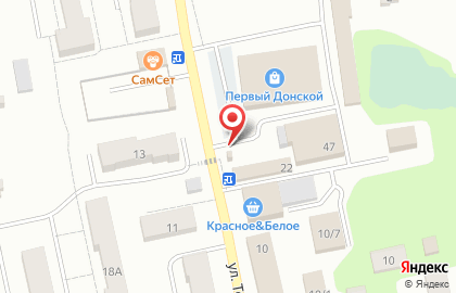 Киоск по продаже хлебобулочных изделий Свежий Хлеб в Донском на карте