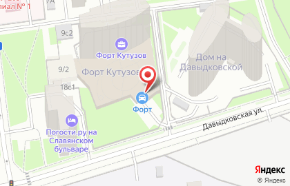 Автомойка Паркинг на Славянском бульваре на карте