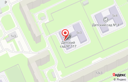 Детский сад №117, Невский район на карте