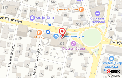 Русская Нефтяная Компания на улице Красных Партизан на карте